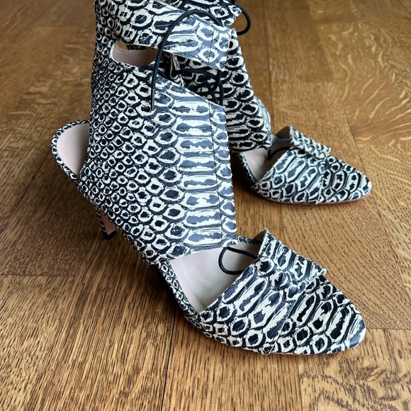 Loeffler Randall Snake Print Heels - Picture 2 of 3